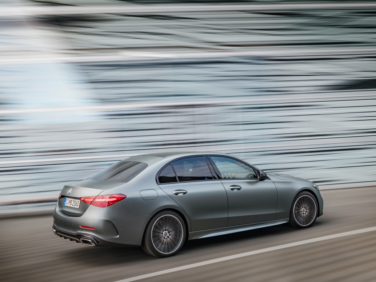 Mercedes Clase C lateral trasera
