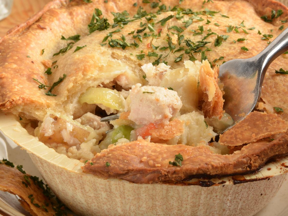 Chicken pot pie is a classic "comfort food" dish that's at its tastiest when made at home.