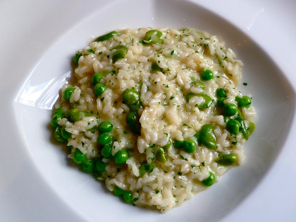 The conditions in a home kitchen are perfect for making risotto.