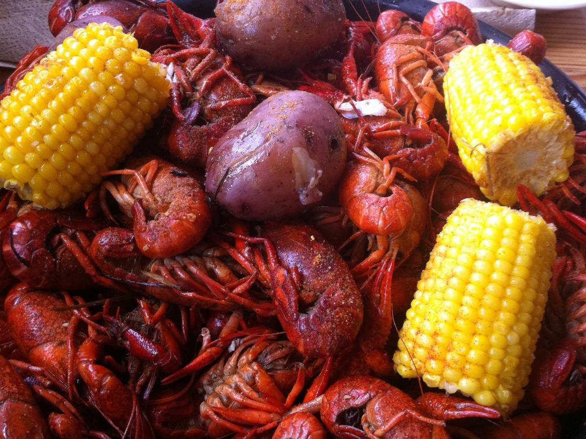 Enjoy a crawfish boil at your own home or at the home of a loved one.