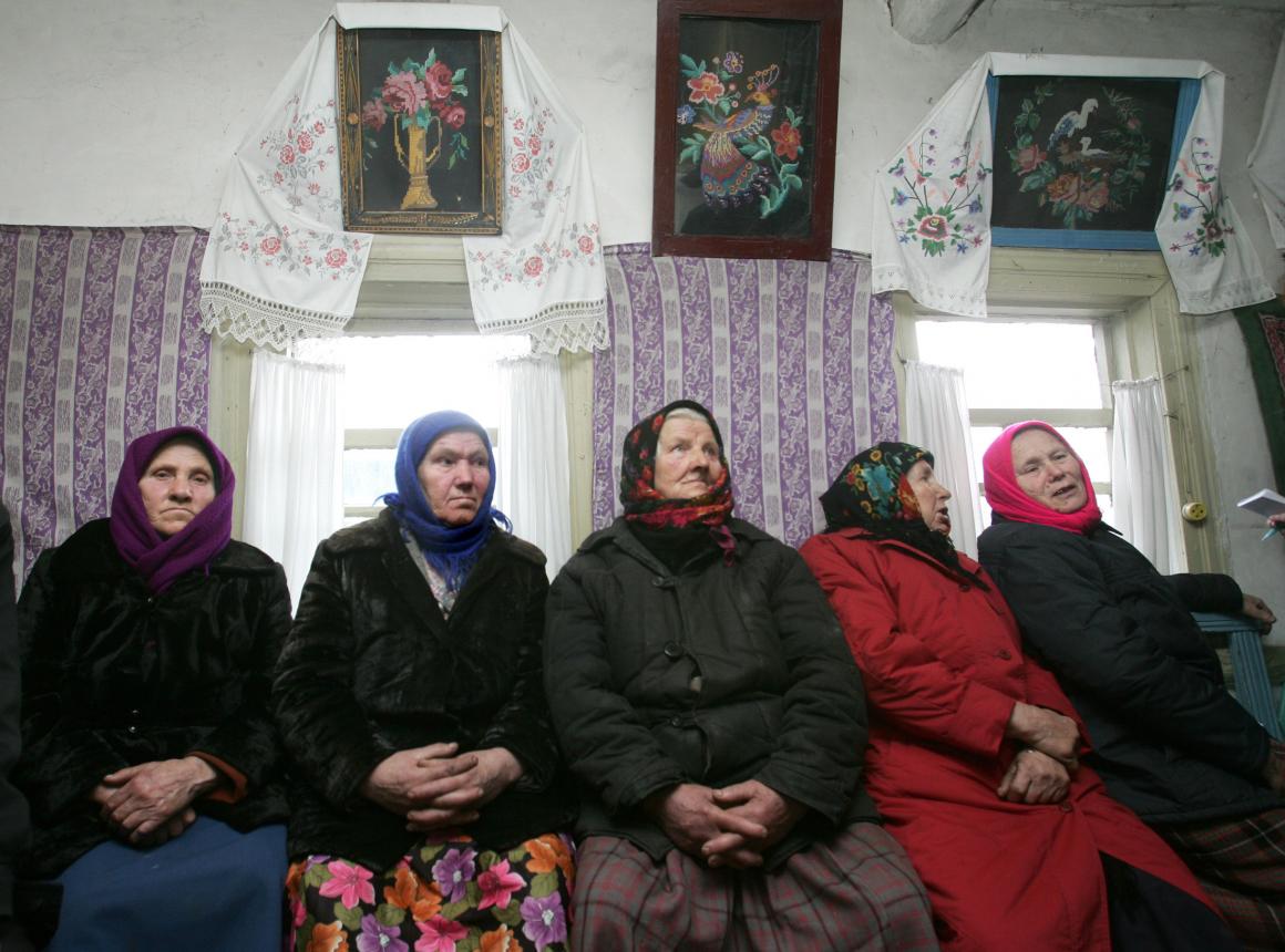 It's illegal to reside in the exclusion zone, but many older women chose to move back.