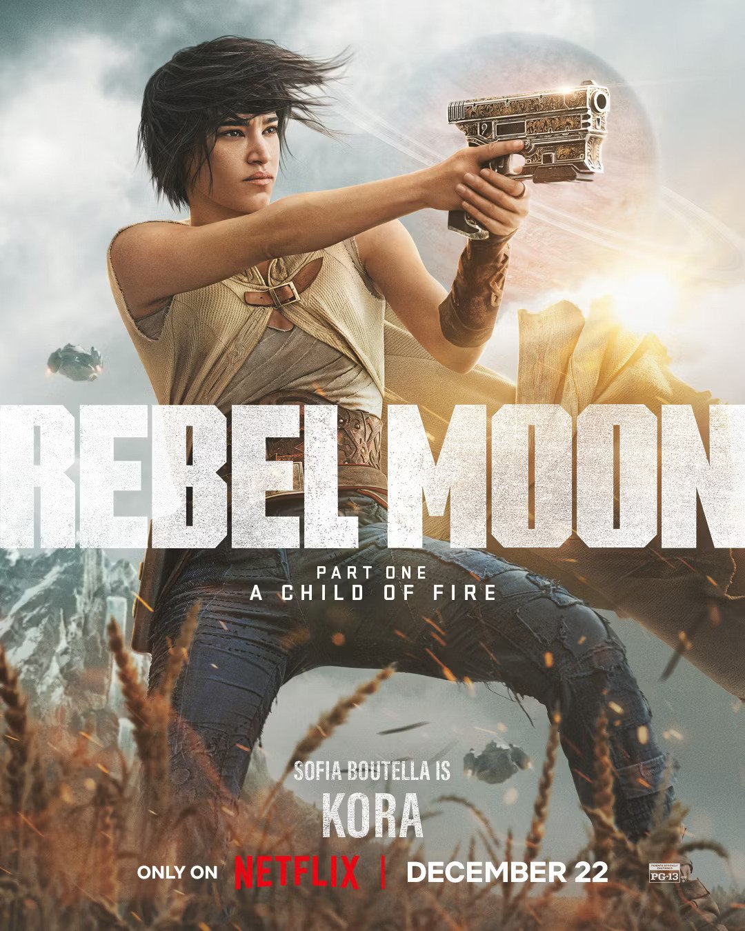Pósteres individuales de Rebel Moon Parte 1: La niña del fuego